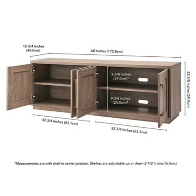 Image showing  Tillman Rectangular TV Stand for TVs Up to 80 in.