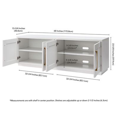 Image showing  Tillman Rectangular TV Stand for TVs Up to 80 in.