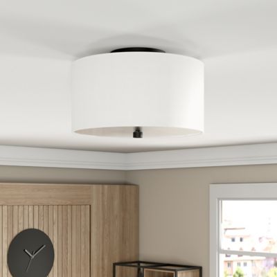 Image showing  1-Light Ellis Flush-Mount Ceiling Light
