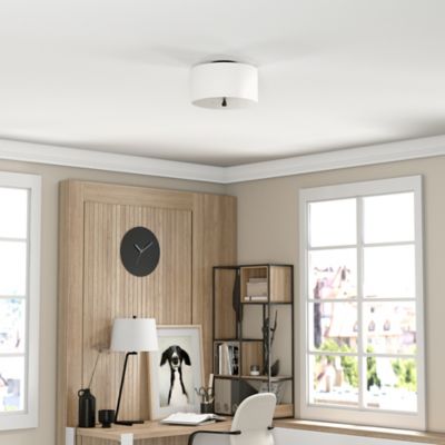 Image showing  1-Light Ellis Flush-Mount Ceiling Light