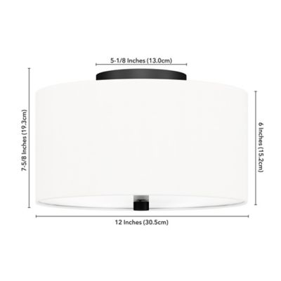 Image showing  1-Light Ellis Flush-Mount Ceiling Light