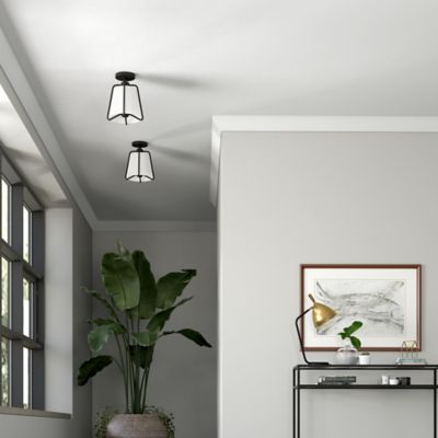 Image showing  1-Light Marduk Semi Flush-Mount Pendant Light
