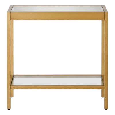 Image showing  Alexis Rectangular Side Table, Brass