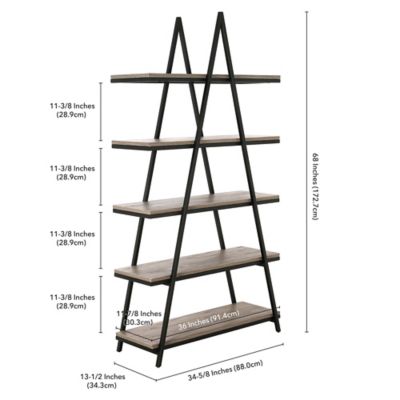 Image showing  5-Shelf Conry A-Frame Bookcase