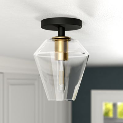 Hudson&Canal 1-Light Remy Semi Flush-Mount Pendant Light