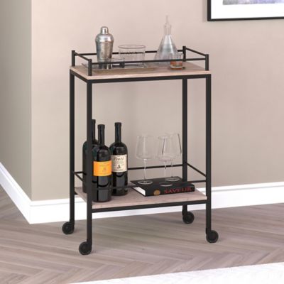 Hudson&Canal Barnes Rectangular Bar Cart