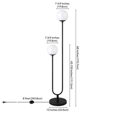 Image showing  Dufrene 2-Light Floor Lamp