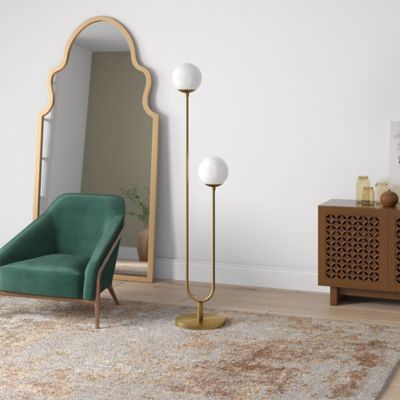 Image showing 3 th Hudson&Canal Dufrene 2-Light Floor Lamp