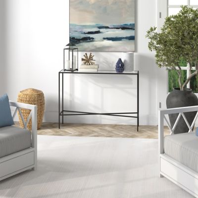 Image showing  Henley Console Table with Glass Tabletop, 42 in.