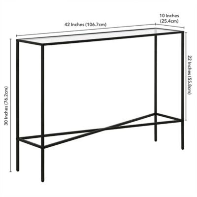 Image showing  Henley Console Table with Glass Tabletop, 42 in.