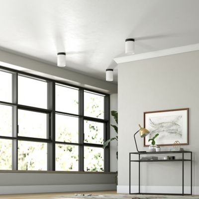 Image showing  1-Light Piper Uplight Mini Lamp, Black