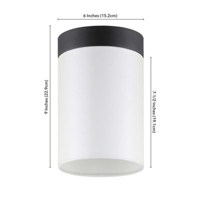 Image showing  1-Light Piper Uplight Mini Lamp, Black