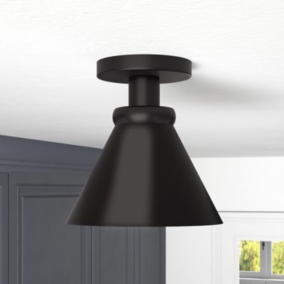Hudson&Canal 1-Light Zeno Semi Flush-Mount Ceiling Light