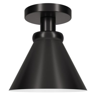 Image showing  1-Light Zeno Semi Flush-Mount Ceiling Light