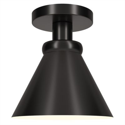Image showing  1-Light Zeno Semi Flush-Mount Ceiling Light