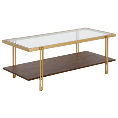 Image showing  Rectangular Coffee Table, 45 in., Gold Brown