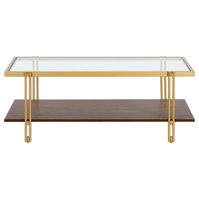Image showing  Rectangular Coffee Table, 45 in., Gold Brown