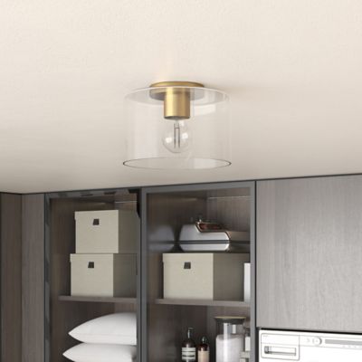 Hudson&Canal 1-Light Henri Flush-Mount Ceiling Light