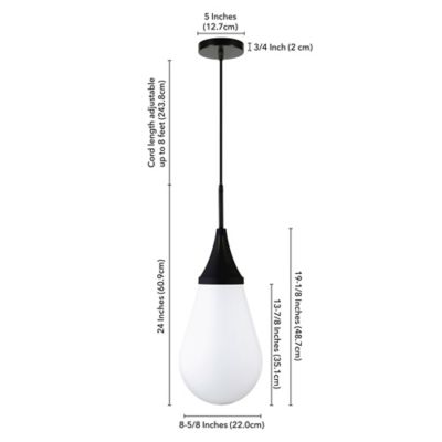 Image showing  1-Light Ambrose Pendant Light, PD1535
