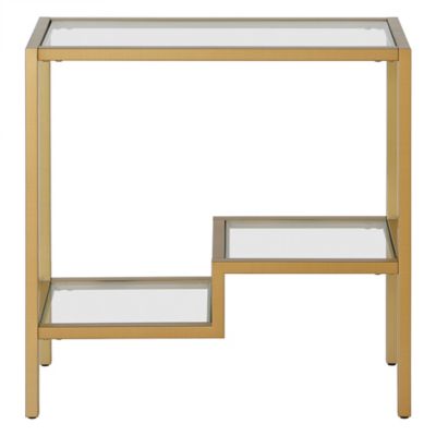 Image showing  2-Tier Leif Oval Wheeled Bar Cart, Brass