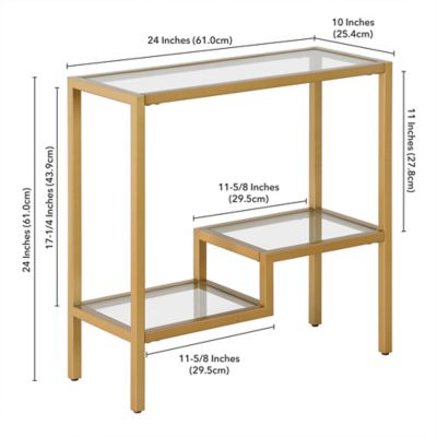 Image showing  2-Tier Leif Oval Wheeled Bar Cart, Brass