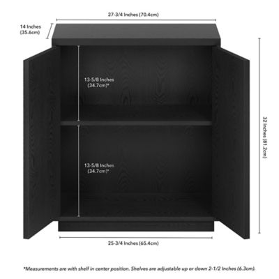Image showing  2-Tier Alston Rectangular Accent Cabinet