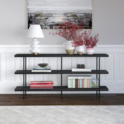 Image showing  Harper Rectangular Console Table, 64 in., Blackened Bronze