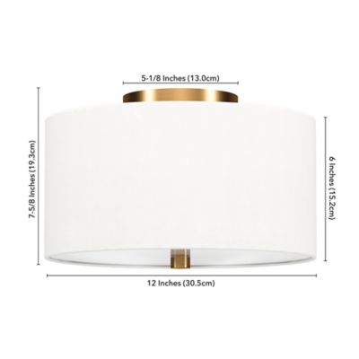 Image showing  1-Light Ellis Flush-Mount Ceiling Light