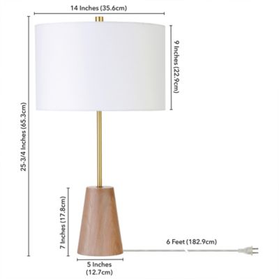 Image showing  Killian Limed Oak Table Lamp