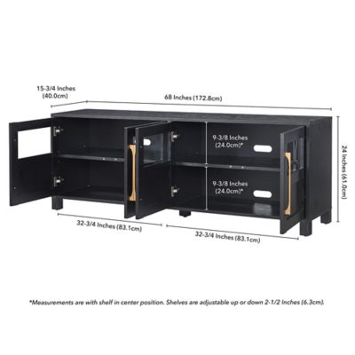 Image showing  Holbrook Rectangular TV Stand for TVs Up to 75 in.
