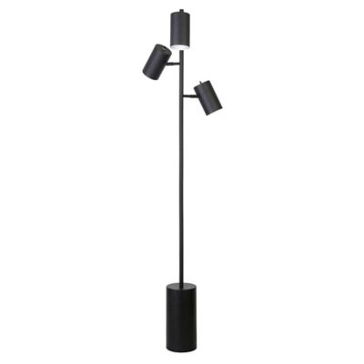 Image showing  Dorset 3-Light Floor Lamp with Metal Shades