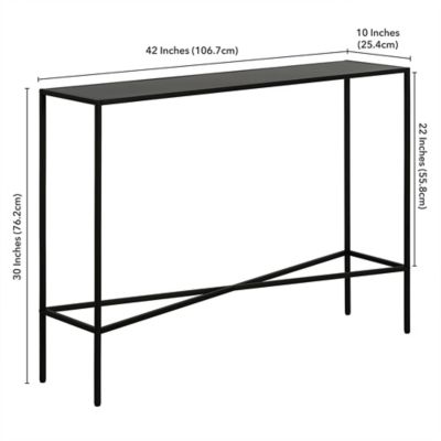 Image showing  Henley Console Table with Glass Tabletop, 42 in.