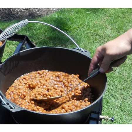 King Kooker 8 quart Pre-Seasoned Cast Iron Round Dutch Oven with Lid Black Dutch Ovens