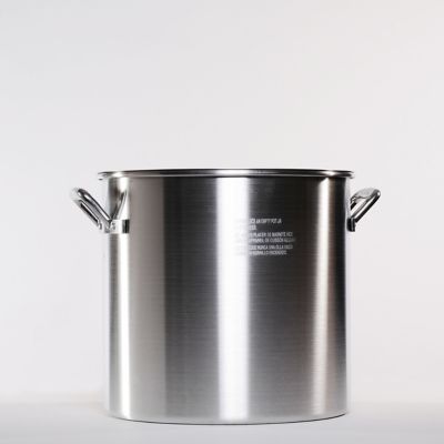 Image showing  120 qt. Aluminum Stock Pot with Lid, Silver Finish