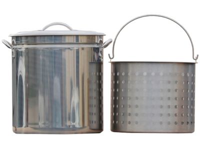 King Kooker 62 qt. Stainless Steel Stock Pot with Lid at Tractor