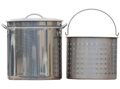 King Kooker Stainless Steel Stock Pot with Lid, 62 qt.