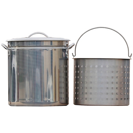 King Kooker 62 qt. Stainless Steel Stock Pot with Lid