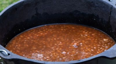 Image showing  Cast Iron Pot with Aluminum Lid and Basket, 6 qt.