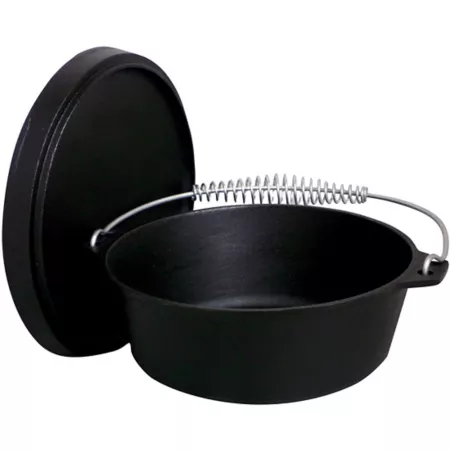 King Kooker 8-Quart Pre-Seasoned Cast Iron Dutch Oven. Grill Cookware