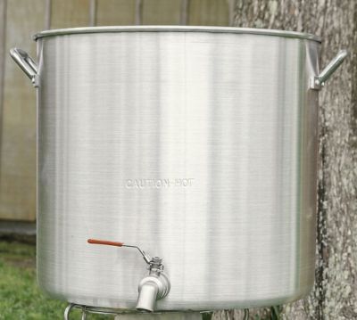 Image showing  120 qt. Aluminum Boiling Pot with Drain Valve