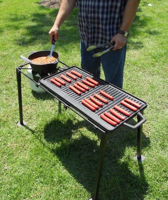 Image showing  54,000 BTU Heavy-Duty Portable Propane Gas Triple Burner Outdoor Cooker