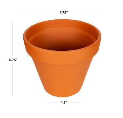 Image showing 8 th Border Concepts 0.47 lb. Terra Cotta Planter, 8 in.