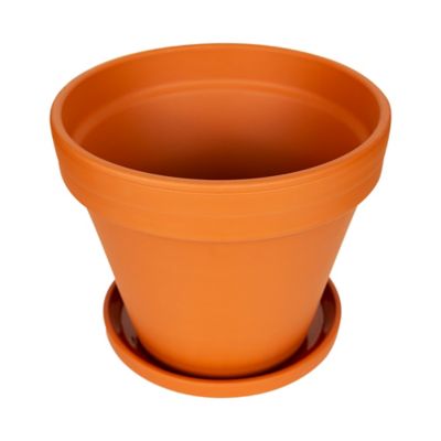 Image showing 7 th Border Concepts 1.04 lb. Terra Cotta Planter, 10 in.