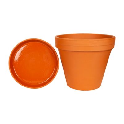 Image showing 8 th Border Concepts 1.04 lb. Terra Cotta Planter, 10 in.