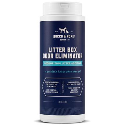 Rocco & Roxie Supply Co Cat Litter Box Eliminator - 12 oz. Bottle, Deodorizing Litter Additive, LITTER-ADDITIVE-12-OZ