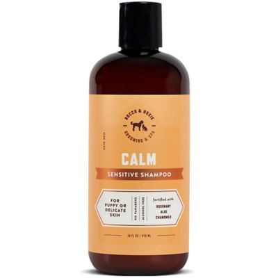 Rocco & Roxie Supply Co Calm Sensitive Dog Shampoo, 16 oz. Seems like every other dog shampoo has the same smell that isn't very good, but this shampoo has a great soft smell!