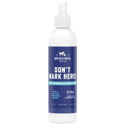 Rocco & Roxie Supply Co Don't Mark Here! Pet Detrrent, Puppy Housebreaking and Training Aid - 8 fl. oz. Bottle