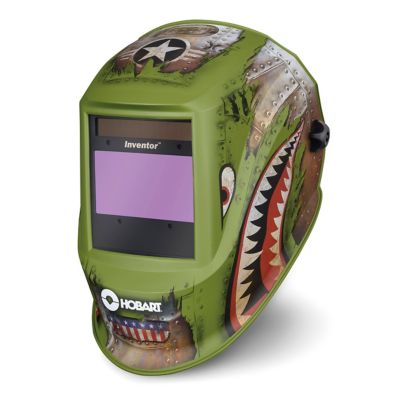 Image showing  3.94 in. x 2.36 in. 9-13 Shade Welding Helmet, Inventor Flying Tiger
