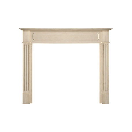 Pearl Mantels Transitional Styled Mantel Surround, 48 in., Hand-Chosen Grade A Wood and Wood Veneers, Unfinished