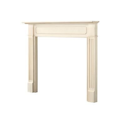 Image showing  48 in. Transitional Styled Wooden Mantel Surround, Unfinished